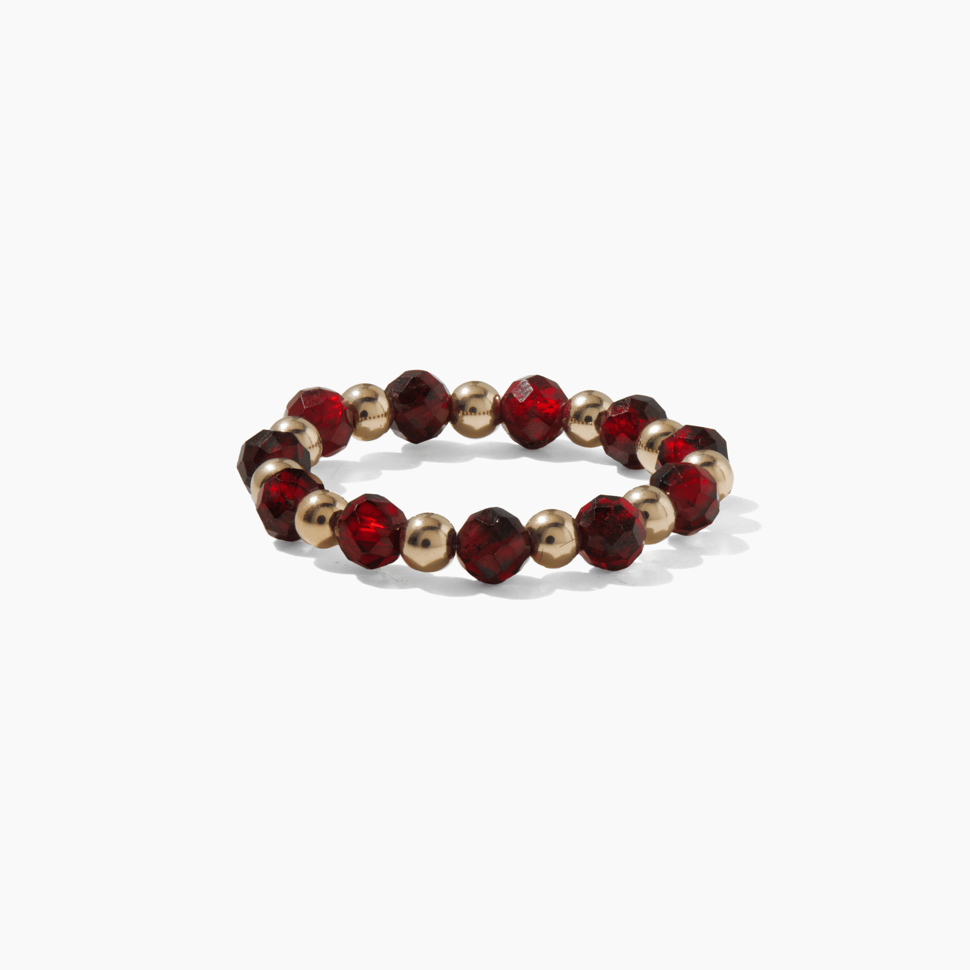 Garnet Ring of Fortune REAL Gold - Eat.Read.Love.