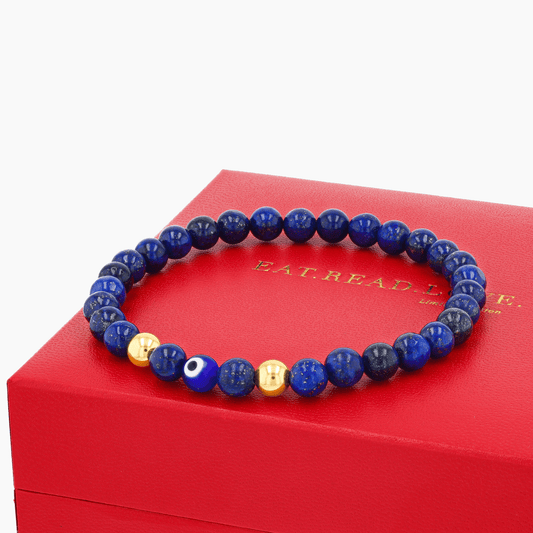 Gemini Zodiac Evil Eye Protection Bracelet - Eat.Read.Love.