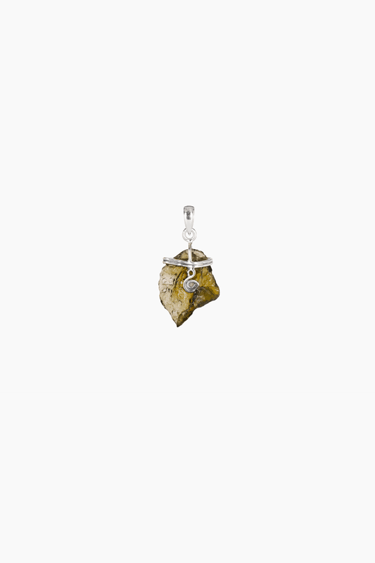 Genuine Moldavite Pendant - Eat.Read.Love.