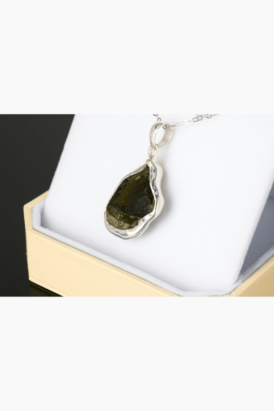 Genuine Moldavite Pendant - Eat.Read.Love.