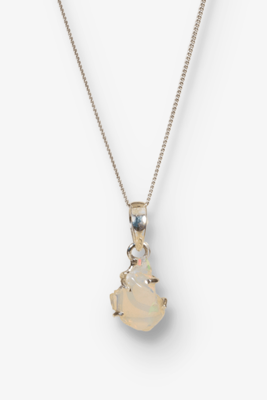 Genuine Opal Pendant - Eat.Read.Love.