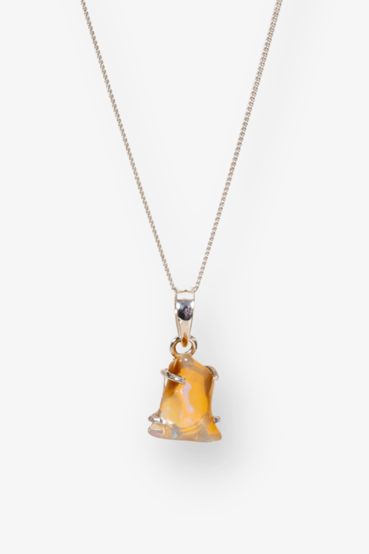 Genuine Opal Pendant - Eat.Read.Love.