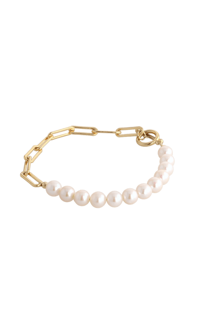 Goddess of Beauty Gold Vermeil Bracelet with Fresh Water Pearl - Eat.Read.Love.