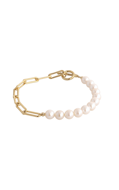 Goddess of Beauty Gold Vermeil Bracelet with Fresh Water Pearl - Eat.Read.Love.