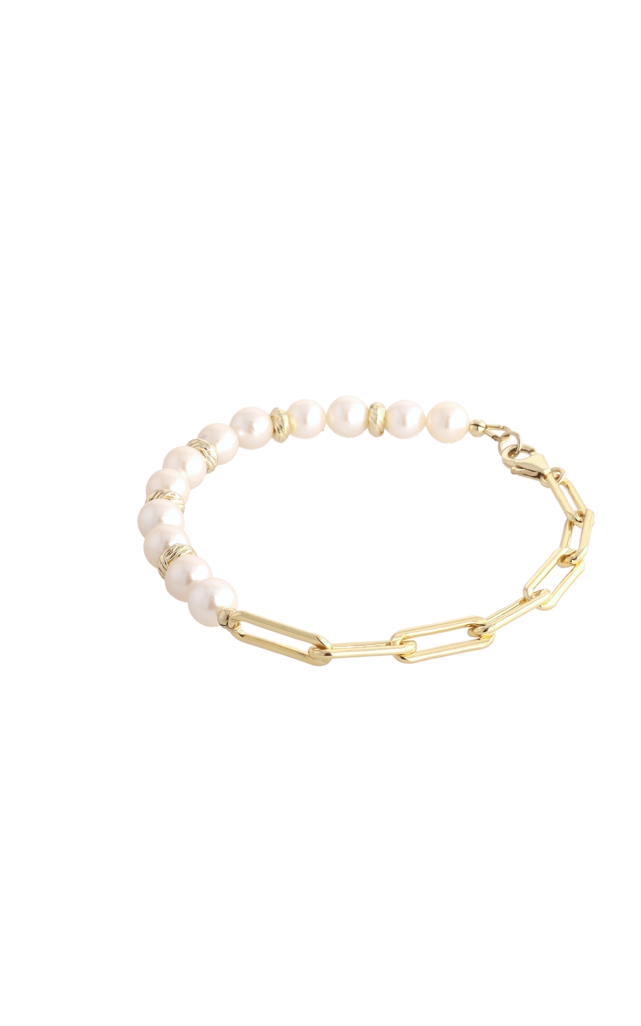 Goddess of Elegance Gold Vermeil Bracelet with Fresh Water Pearl - Eat.Read.Love.