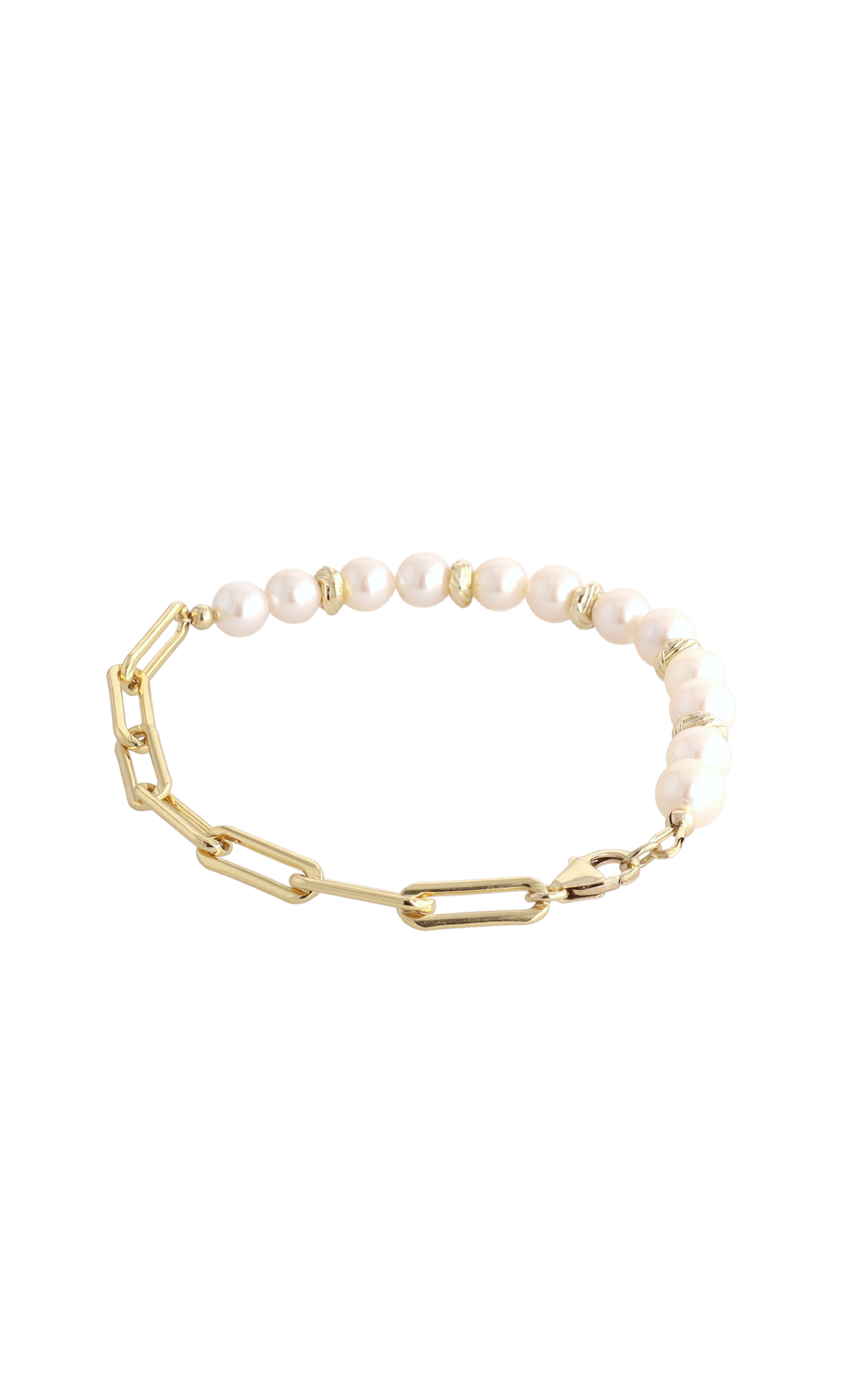 Goddess of Elegance Gold Vermeil Bracelet with Fresh Water Pearl - Eat.Read.Love.