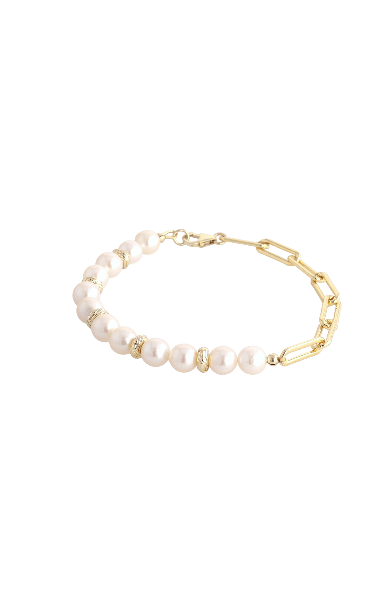 Goddess of Elegance Gold Vermeil Bracelet with Fresh Water Pearl - Eat.Read.Love.