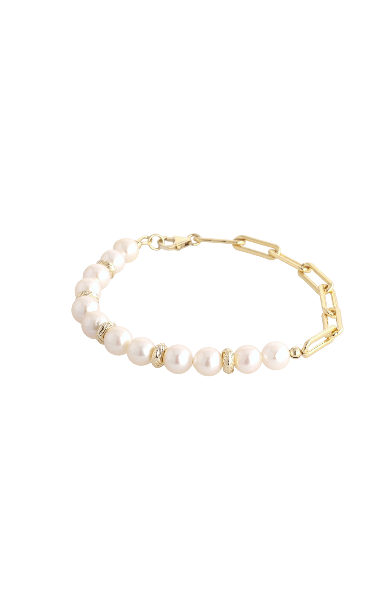 Goddess of Elegance Gold Vermeil Bracelet with Fresh Water Pearl - Eat.Read.Love.