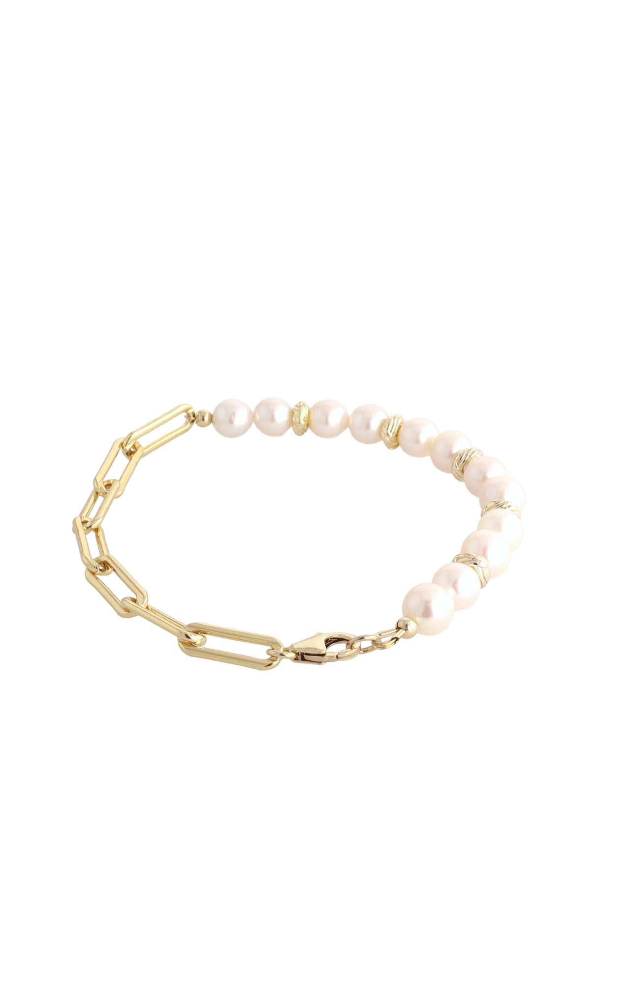 Goddess of Elegance Gold Vermeil Bracelet with Fresh Water Pearl - Eat.Read.Love.