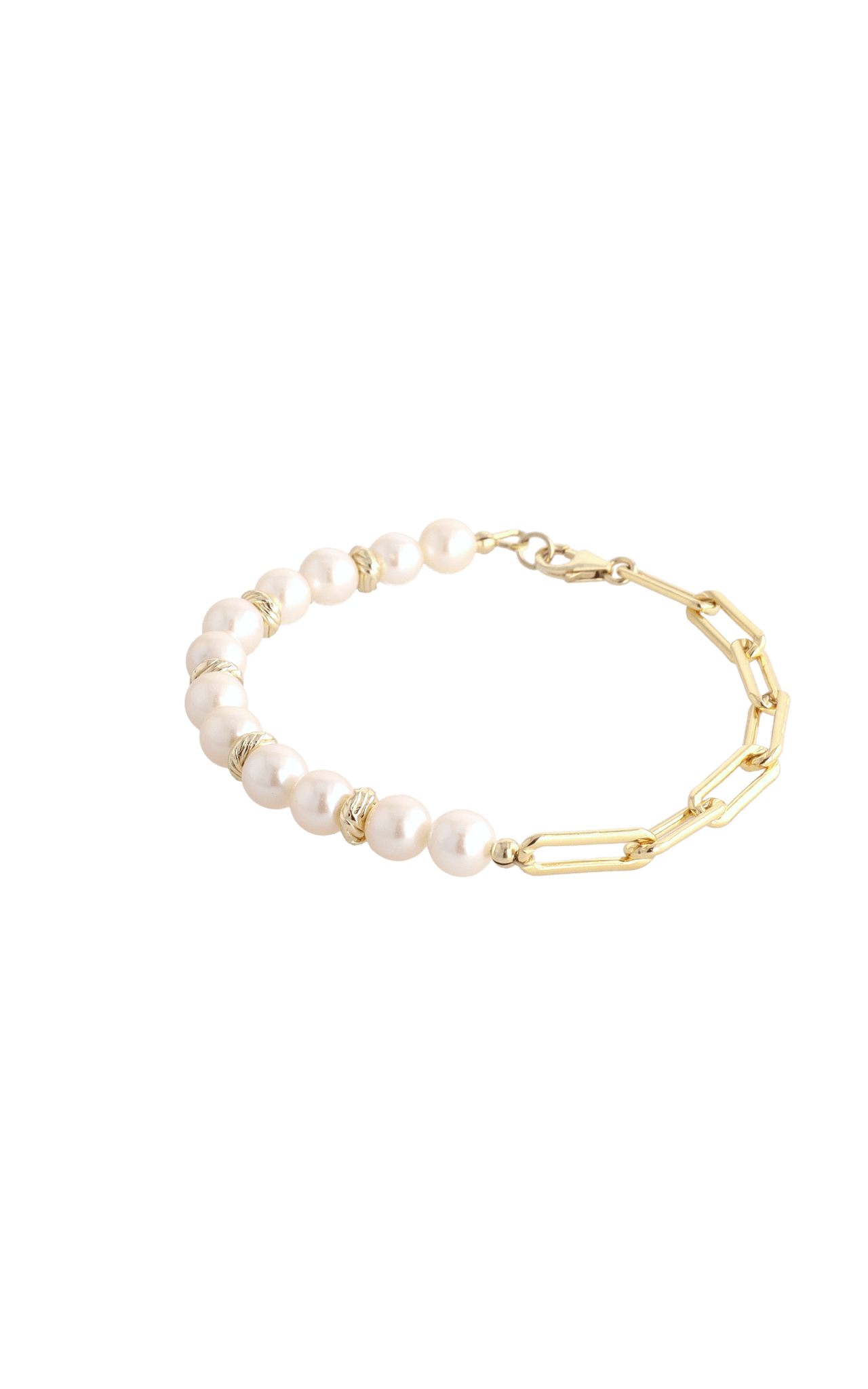 Goddess of Elegance Gold Vermeil Bracelet with Fresh Water Pearl - Eat.Read.Love.