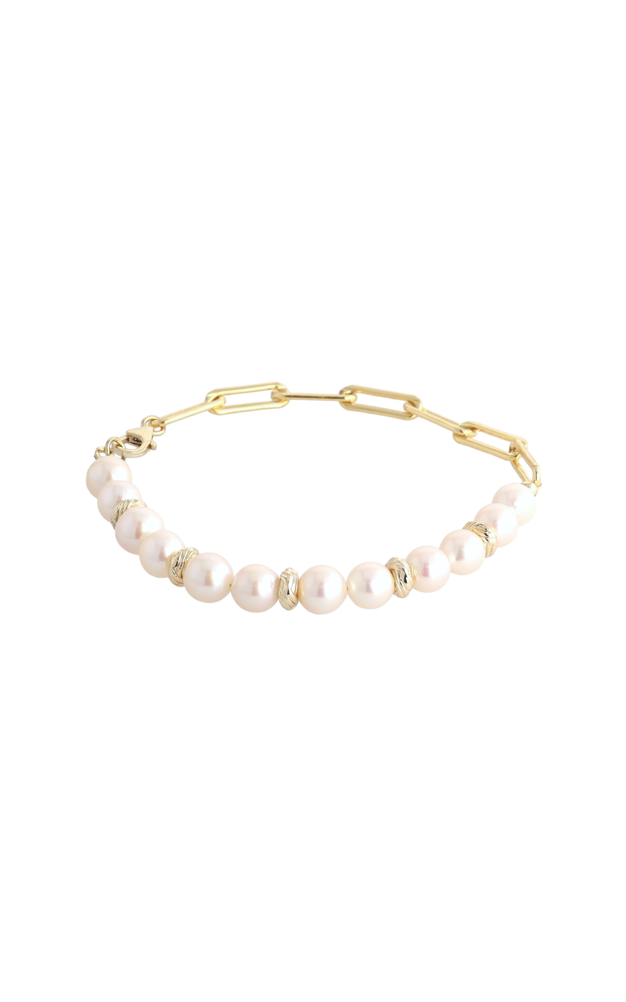 Goddess of Elegance Gold Vermeil Bracelet with Fresh Water Pearl - Eat.Read.Love.