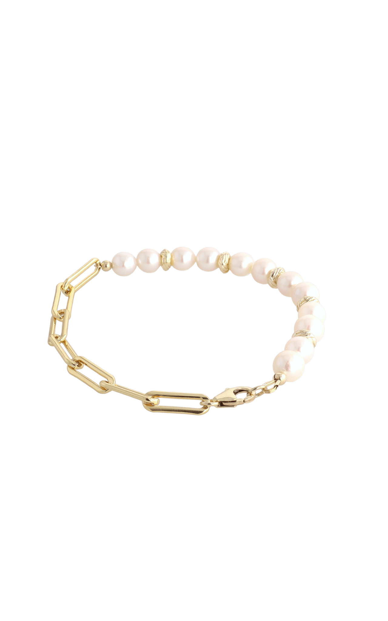 Goddess of Elegance Gold Vermeil Bracelet with Fresh Water Pearl - Eat.Read.Love.