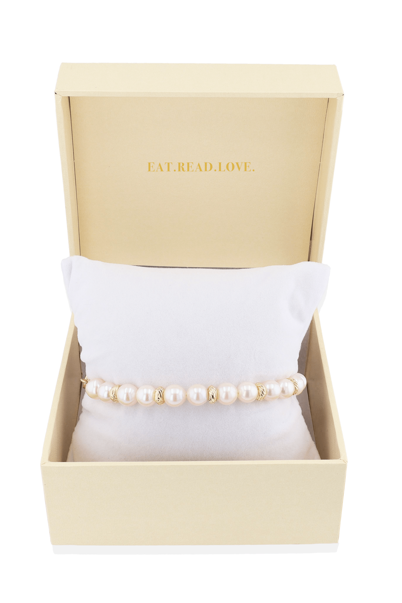 Goddess of Elegance Gold Vermeil Bracelet with Fresh Water Pearl - Eat.Read.Love.