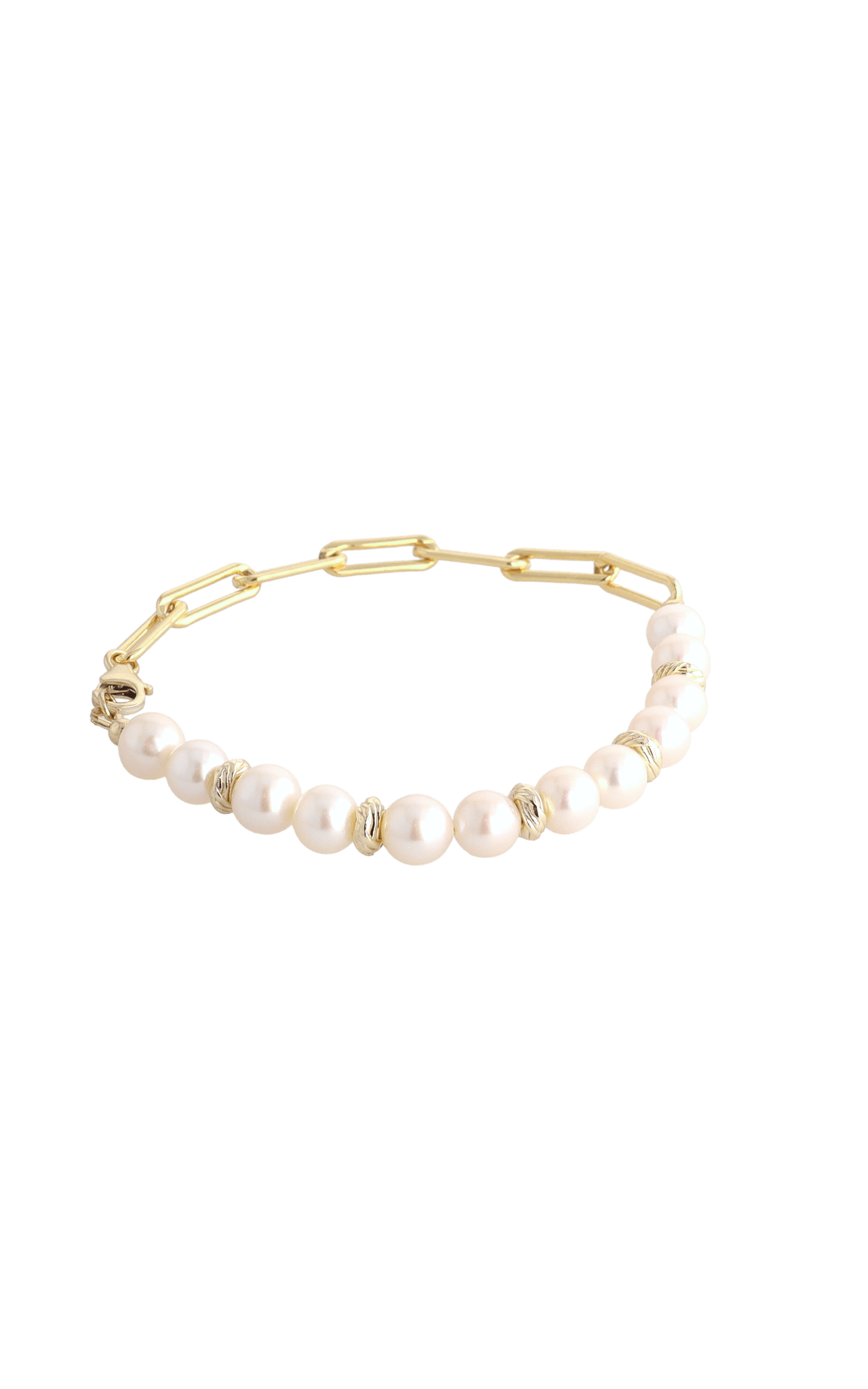 Goddess of Elegance Gold Vermeil Bracelet with Fresh Water Pearl - Eat.Read.Love.