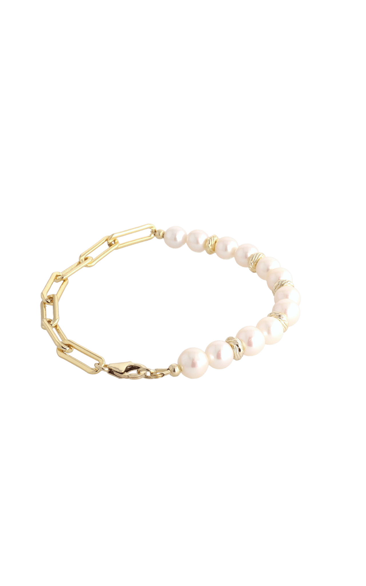 Goddess of Elegance Gold Vermeil Bracelet with Fresh Water Pearl - Eat.Read.Love.