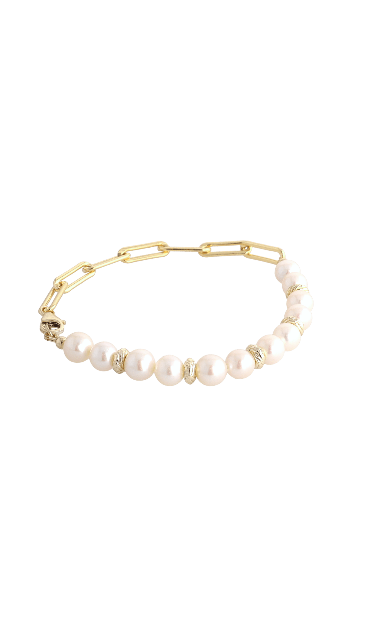 Goddess of Elegance Gold Vermeil Bracelet with Fresh Water Pearl - Eat.Read.Love.