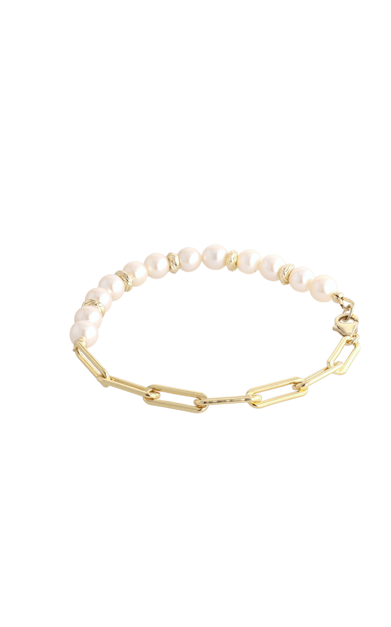 Goddess of Elegance Gold Vermeil Bracelet with Fresh Water Pearl - Eat.Read.Love.