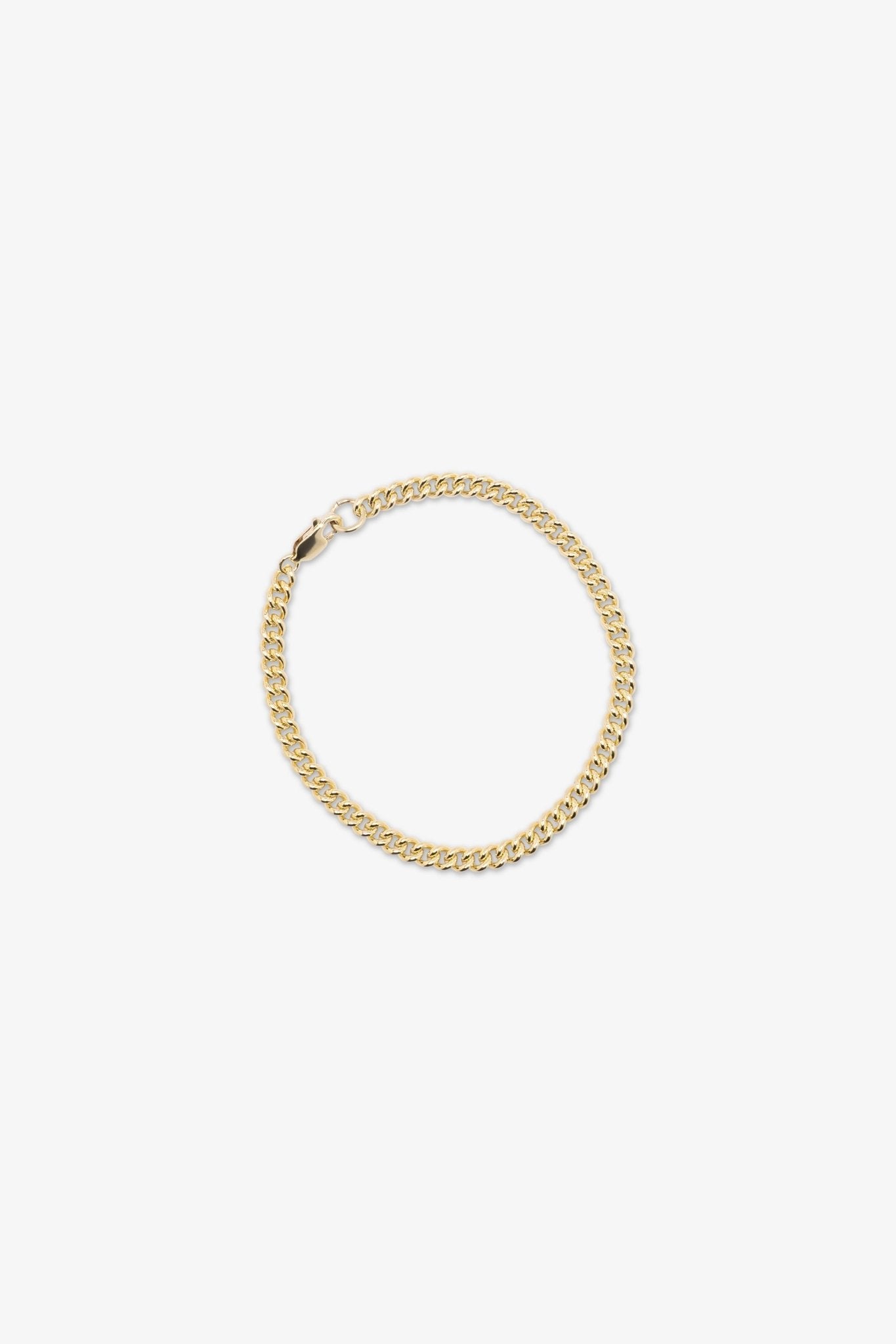 Gold Filled Yellow Round Curb Link Bracelet - Eat.Read.Love.