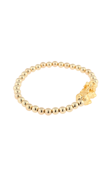 Gold Infinite Fortune 18k Gold Vermeil Pixiu Feng Shui Bracelet - Eat.Read.Love.