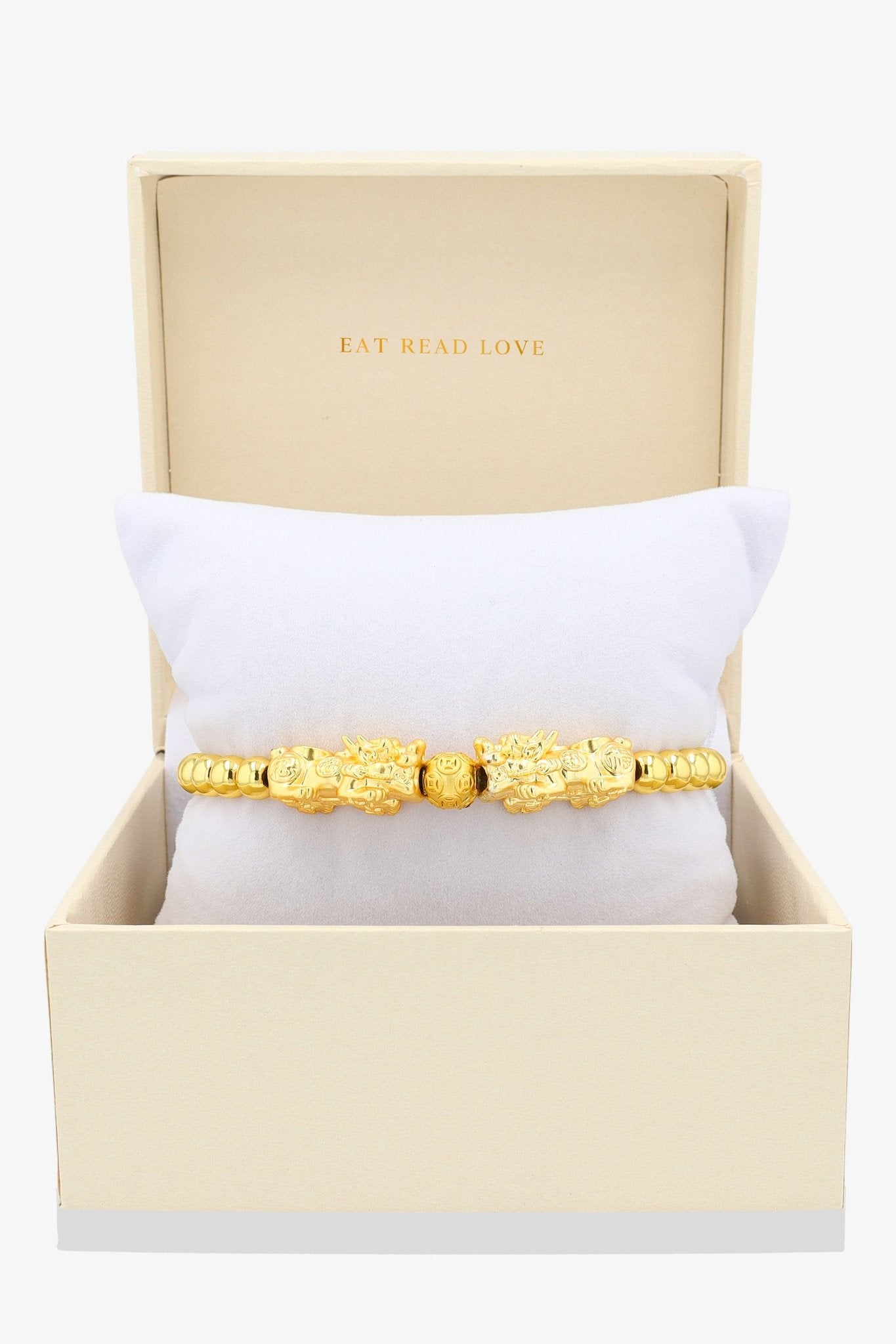 Gold Infinite Fortune 18k Gold Vermeil Pixiu Feng Shui Bracelet - Eat.Read.Love.