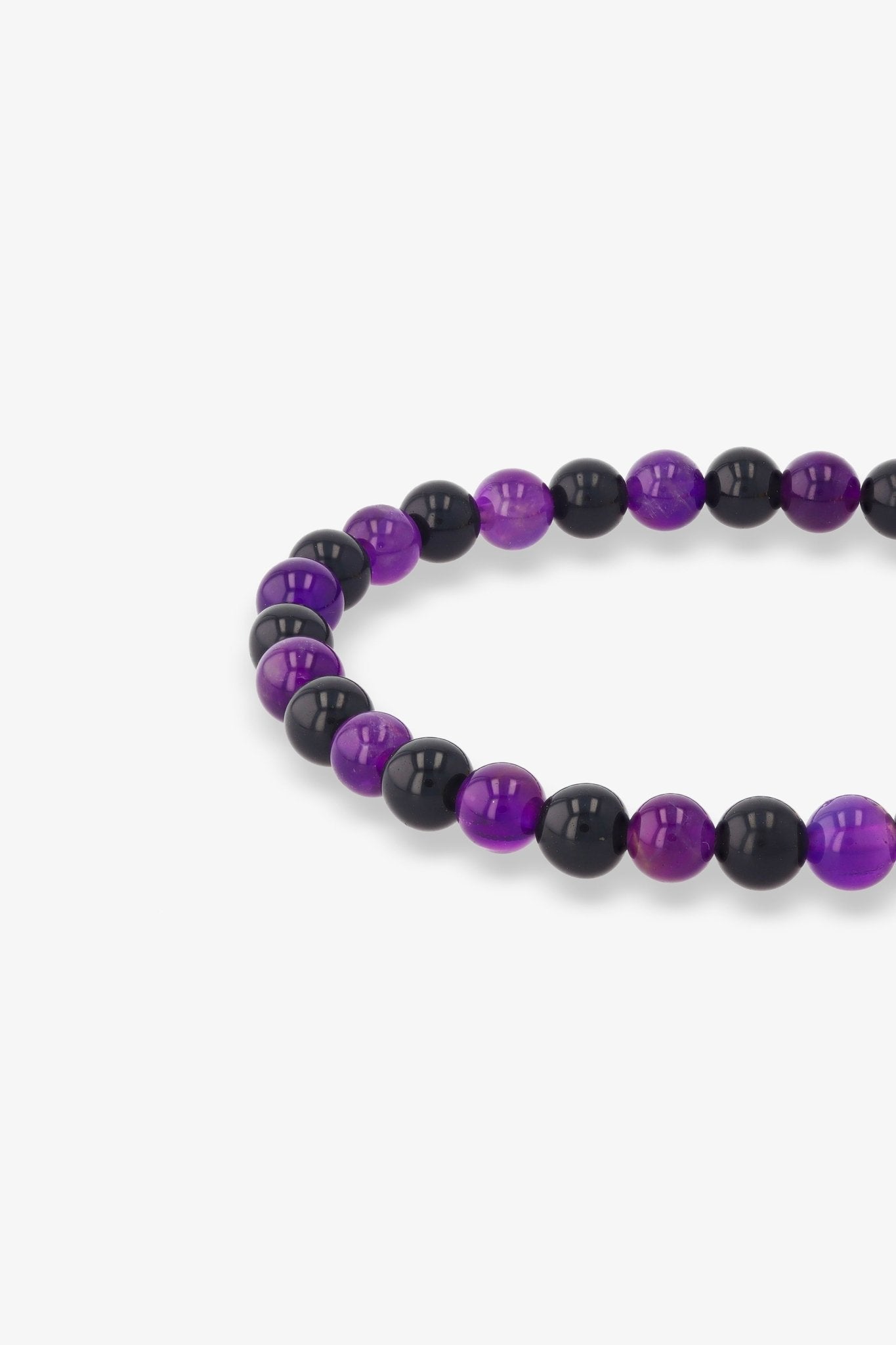 Grade A Amethyst and Black Obsidian Unlimited Protection 18K Gold Vermeil Pixiu Feng Shui Bracelet - Eat.Read.Love.