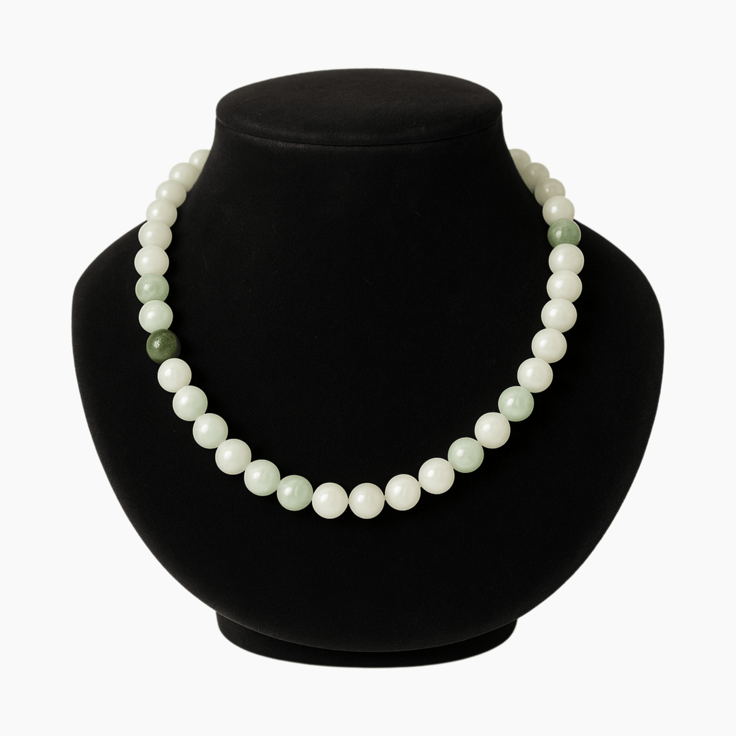 Grade A High Quality Jade Beaded Necklace 14k REAL Gold - Eat.Read.Love.