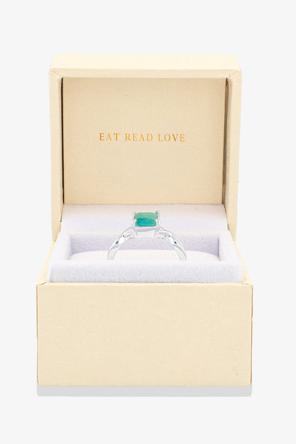 Grandidierite Sterling Silver Ring - Eat.Read.Love.