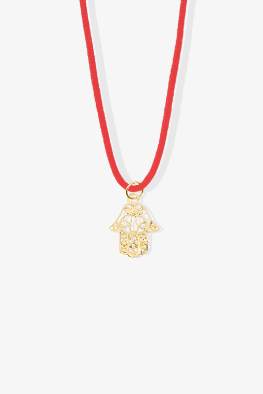 Hamsa Pendant 14K Real Gold - Eat.Read.Love.