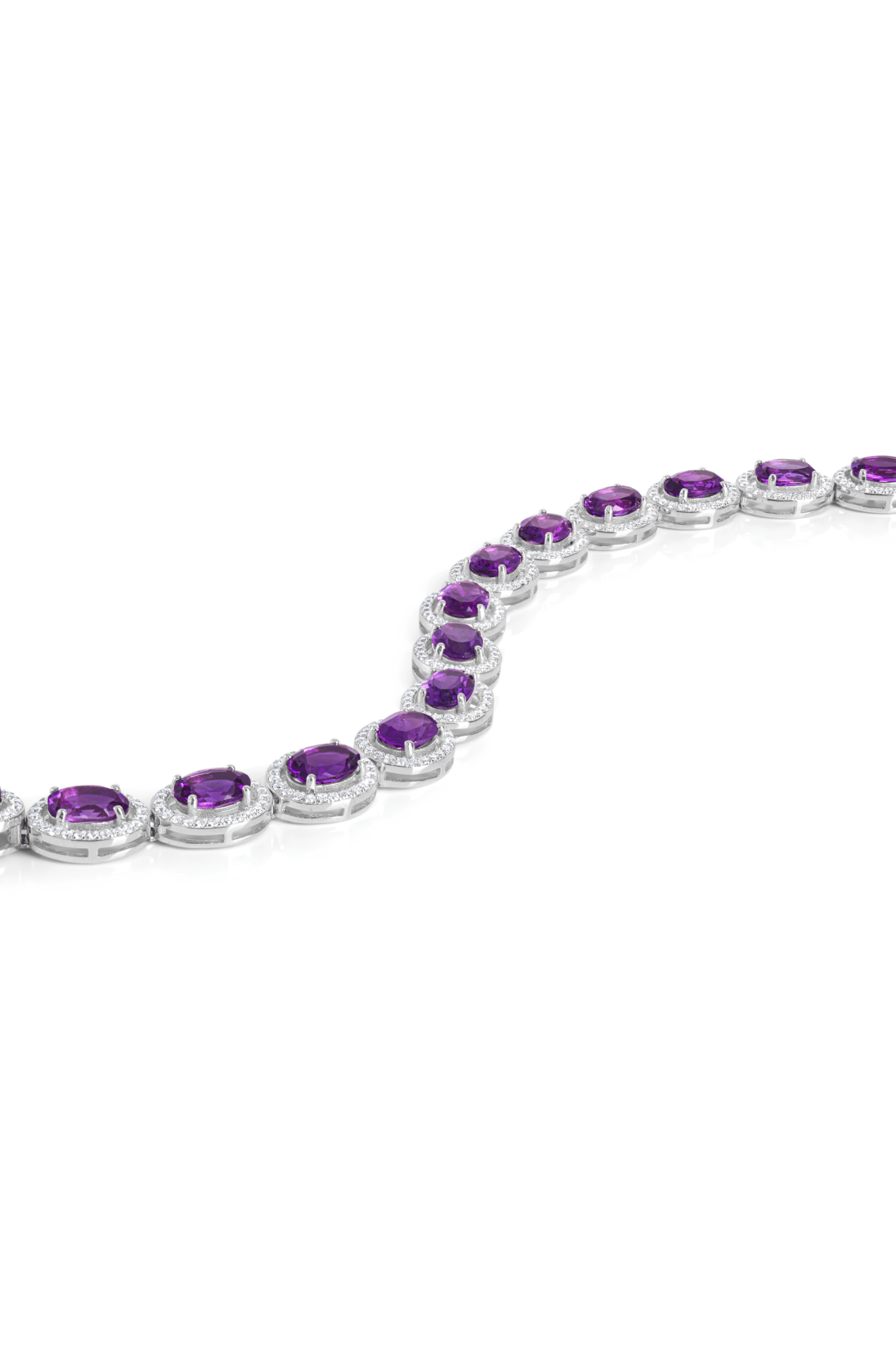 High Quality Amethyst Tennis Bracelet - Eat.Read.Love.