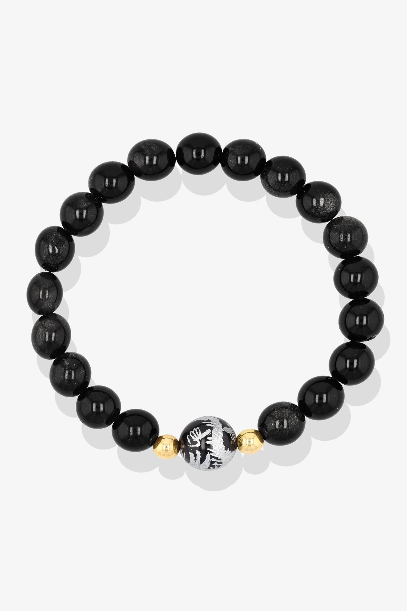 High Quality Black Obsidian Feng Shui Dragon Lucky Bracelet - Eat.Read.Love.