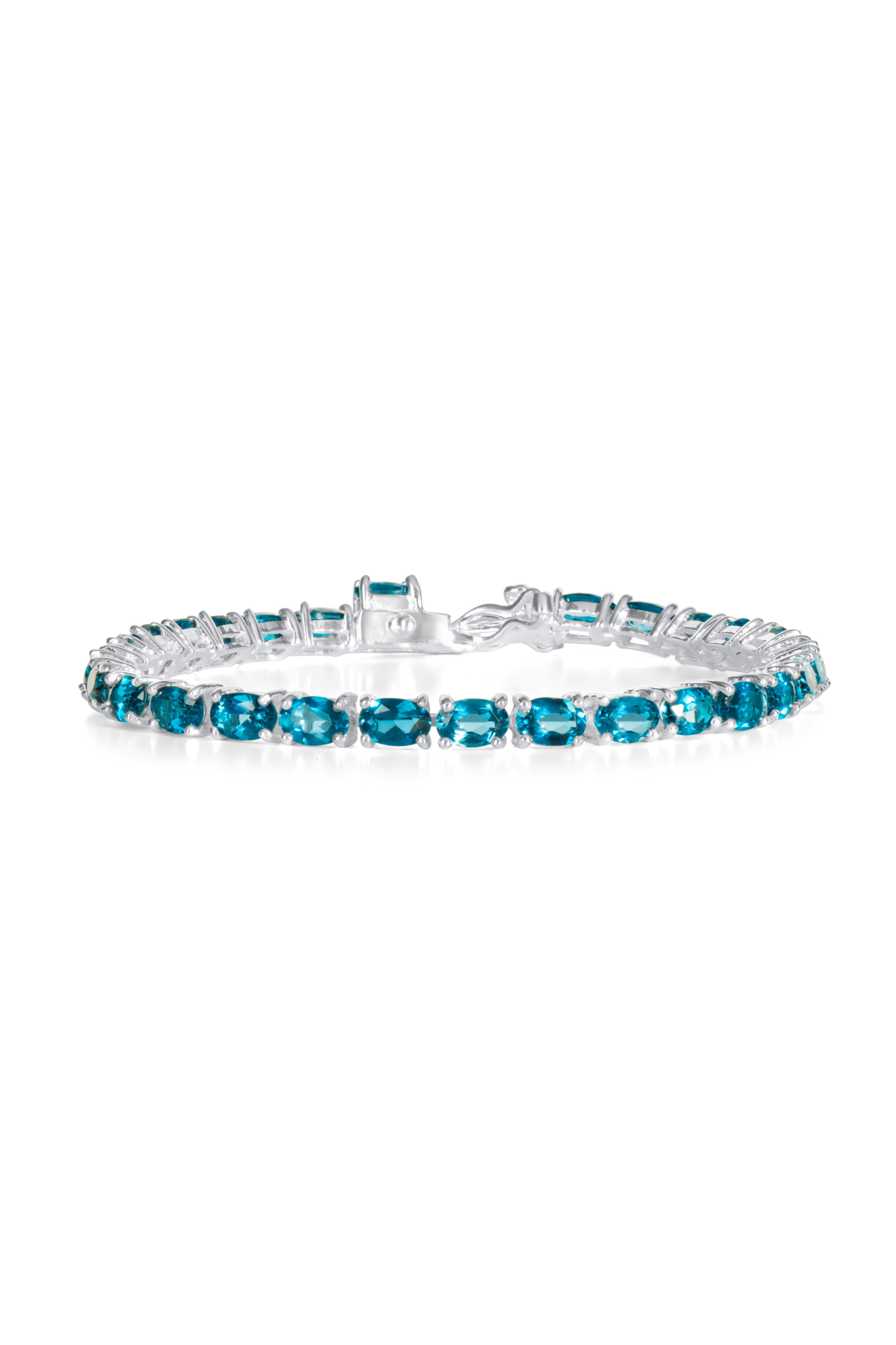 High Quality Blue Topaz Tennis Bracelet - Eat.Read.Love.