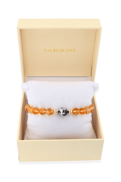 High Quality Citrine Feng Shui Dragon Lucky Bracelet - Eat.Read.Love.