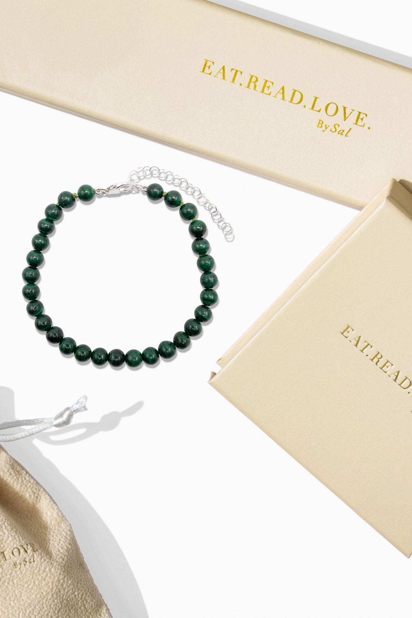 High Quality Malachite Bracelet - Creativity & Protection - Eat.Read.Love.