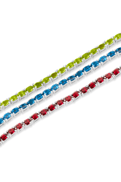 High Quality Peridot Tennis Bracelet - Eat.Read.Love.