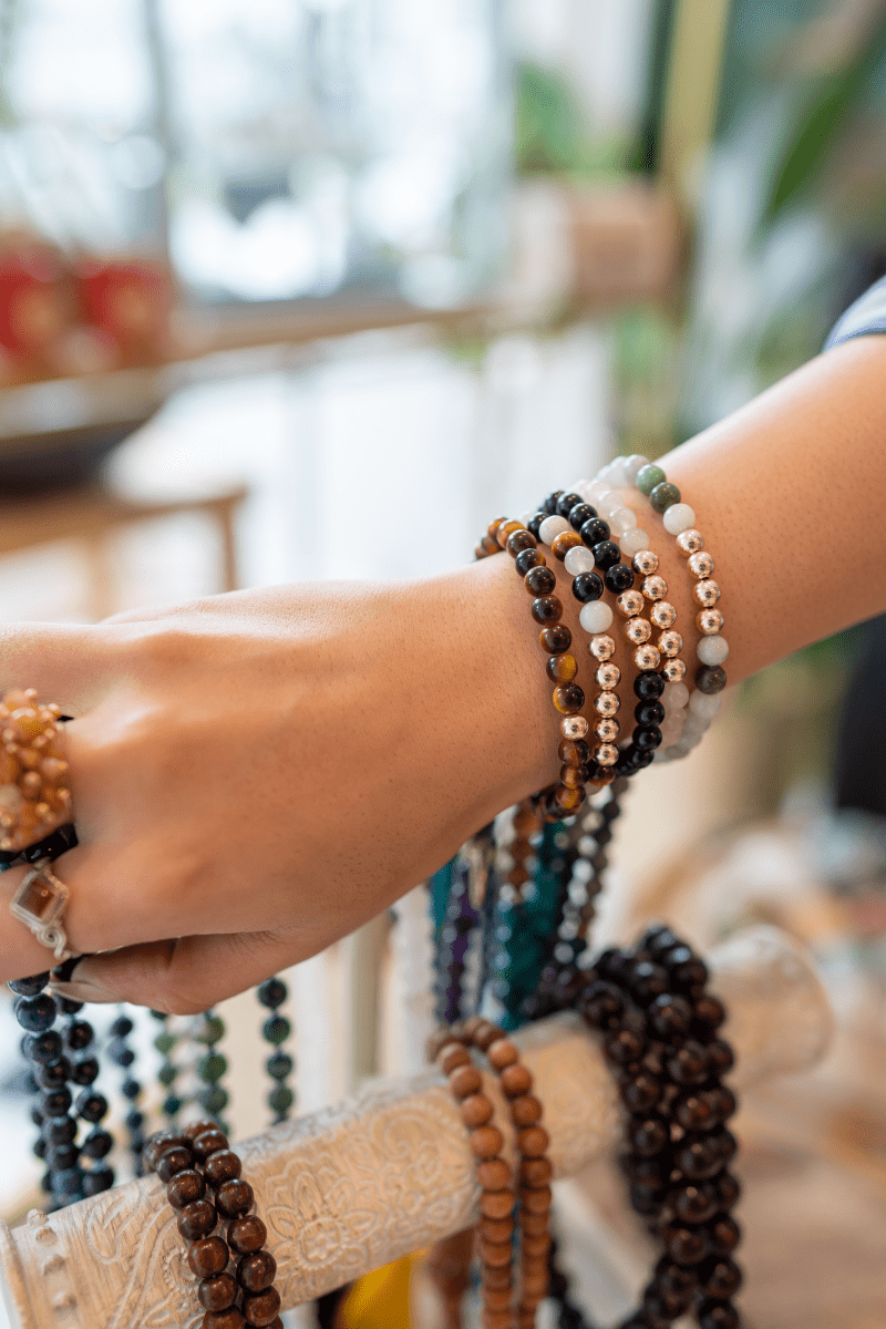 Highest Manifestation Bracelet with PURE Gold Beads - Eat.Read.Love.