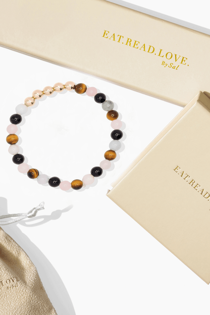 Highest Manifestation Bracelet with PURE Gold Beads - Eat.Read.Love.