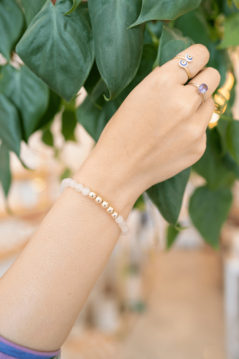 Highest Romance Bracelet with REAL Gold Beads - Eat.Read.Love.