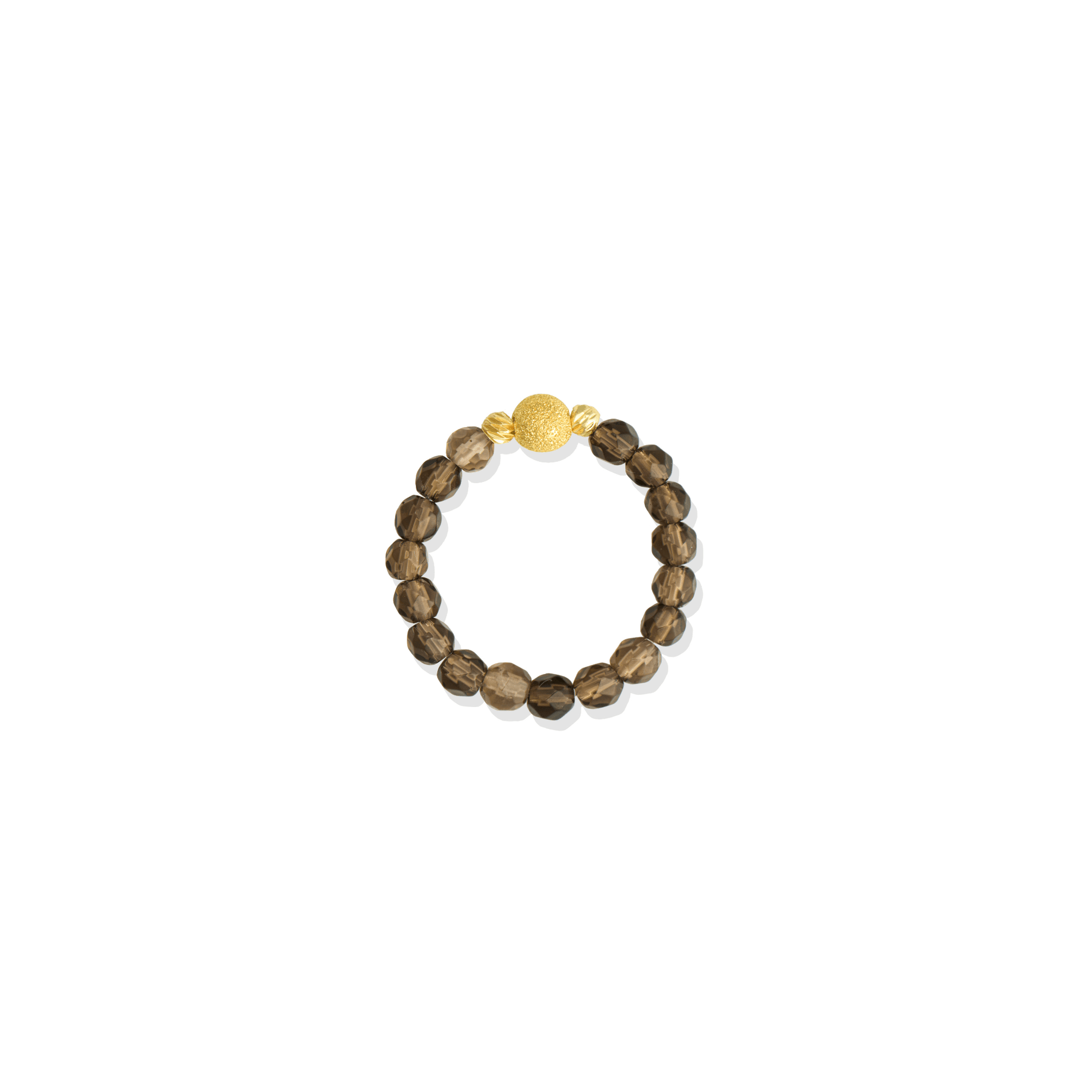 Howlite Gold Vermeil Stretch Ring - Patience - Eat.Read.Love.