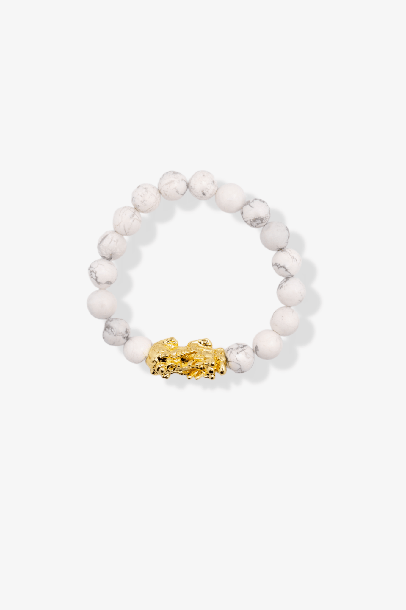 Howlite Pixiu Feng Shui Bracelet - Eat.Read.Love.