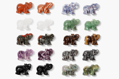 Indian Agate Crystal Elephant - Eat.Read.Love.