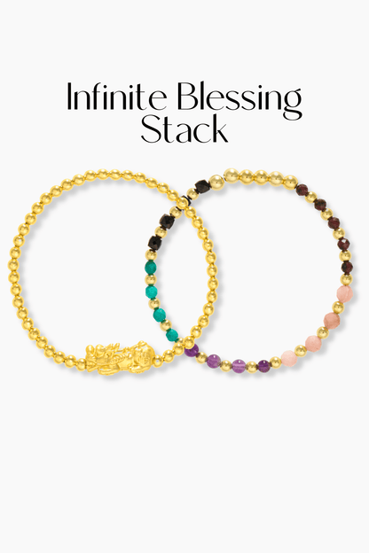 Infinite Blessing Bracelet Stack - Eat.Read.Love.