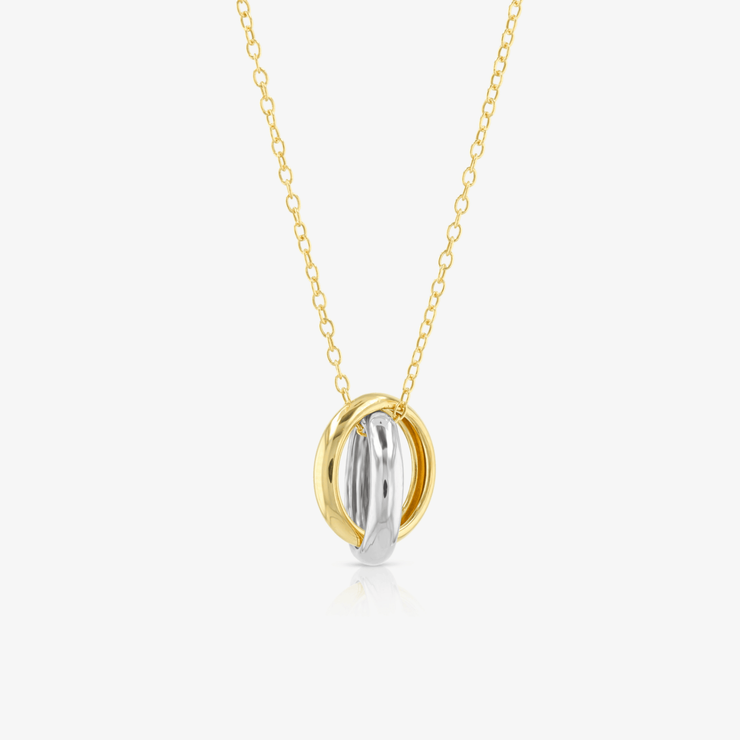 Infinity Rings Pendant 14k REAL Gold - Eat.Read.Love.