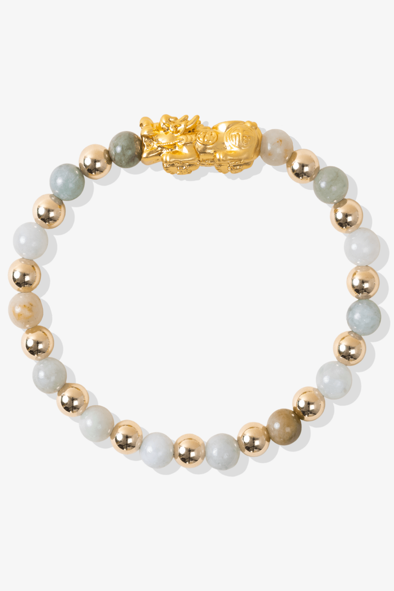 Jade Infinite Fortune 18k Gold Vermei Pixiu Feng Shui Bracelet - Eat.Read.Love.