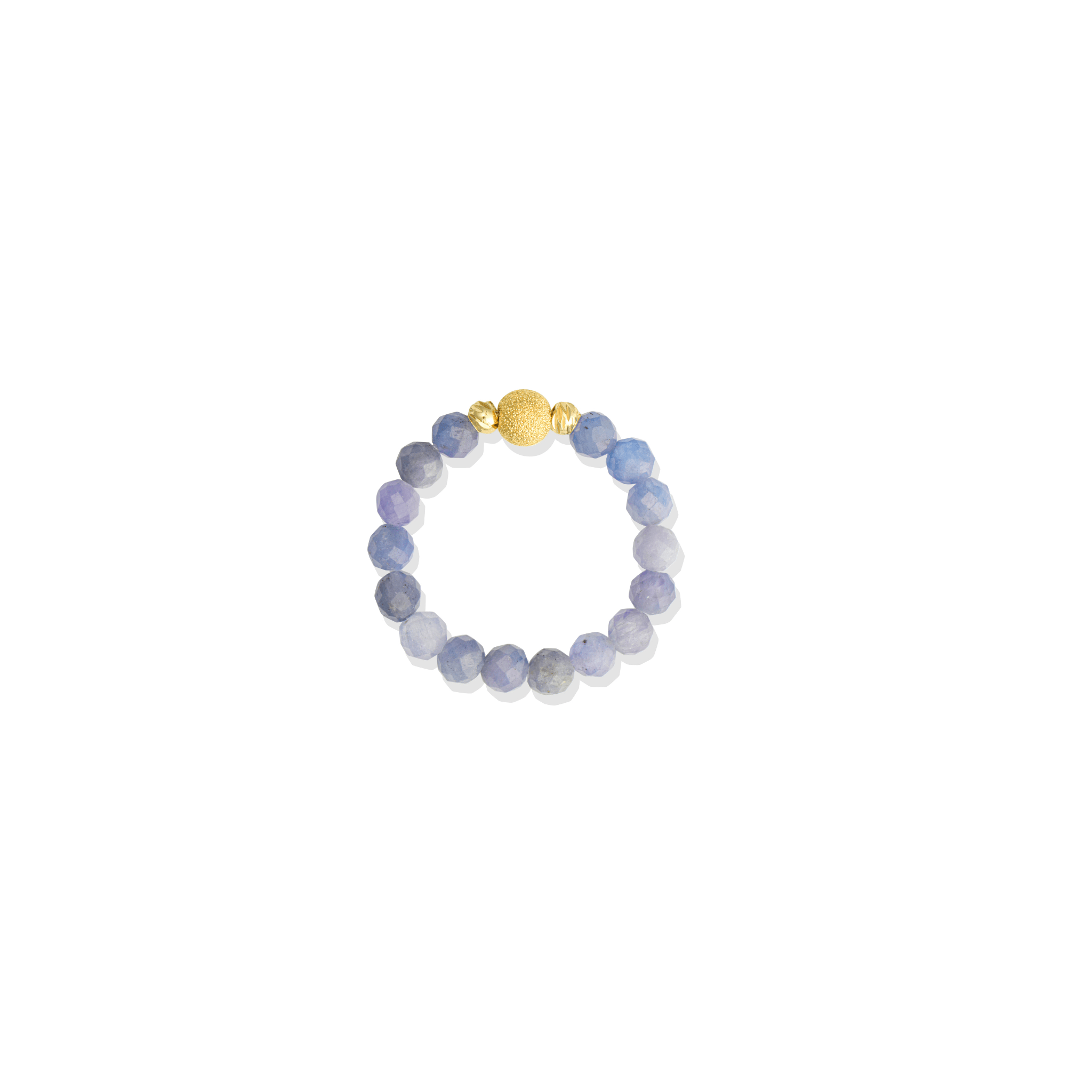 Kyanite Gold Vermeil Stretch Ring - Balance - Eat.Read.Love.