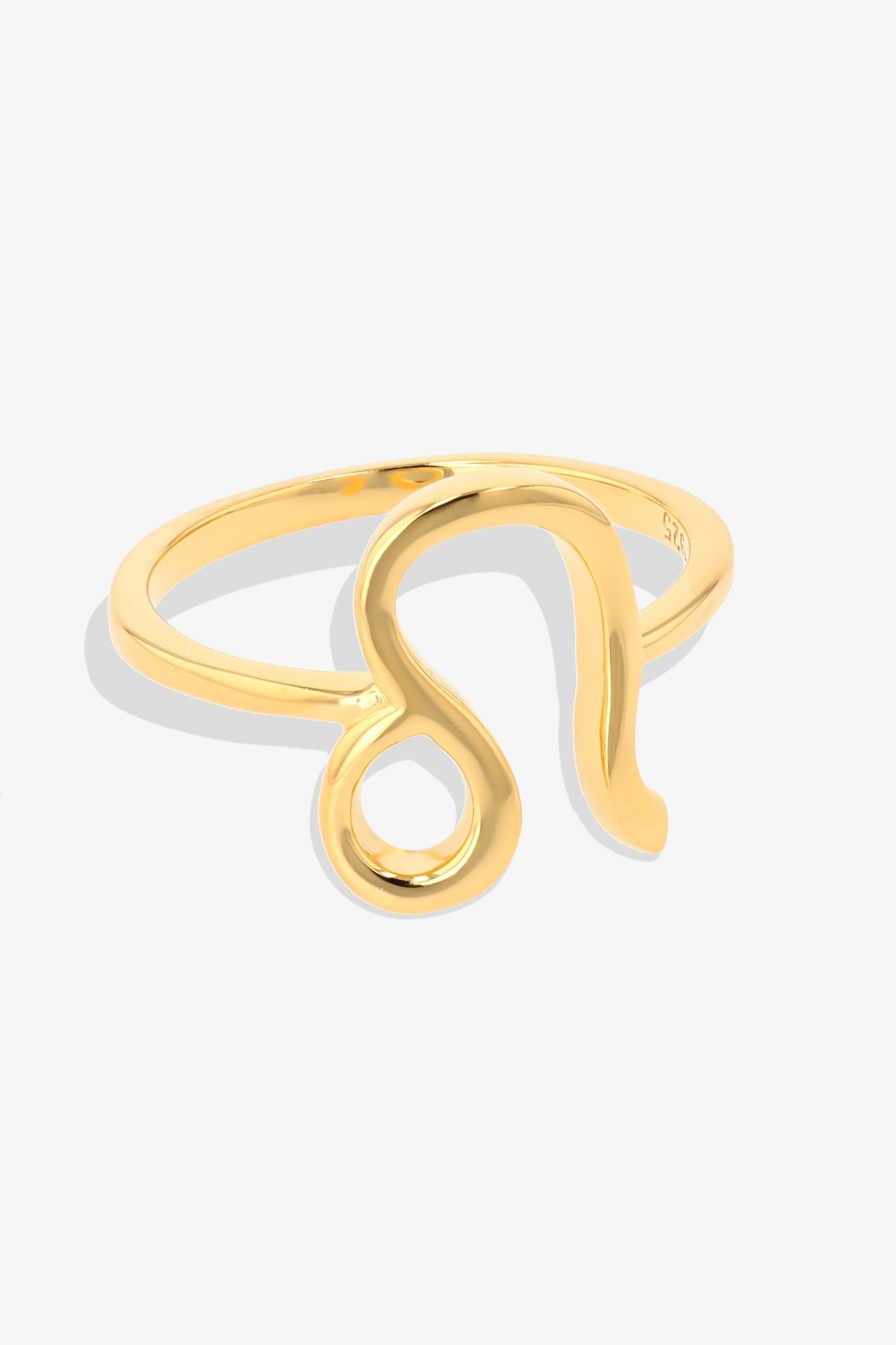 Leo Zodiac 18k Gold Vermeil Ring - Eat.Read.Love.