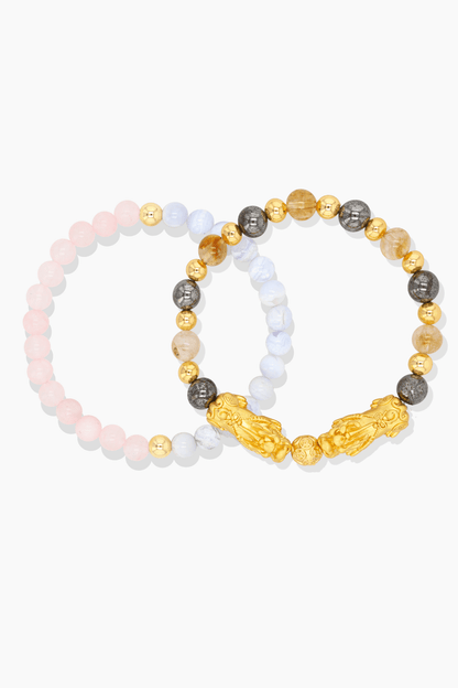 Leo Zodiac Energy Bracelet With REAL Gold - Eat.Read.Love.