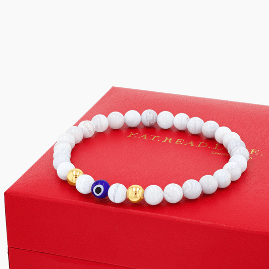 Leo Zodiac Evil Eye Protection Bracelet - Eat.Read.Love.