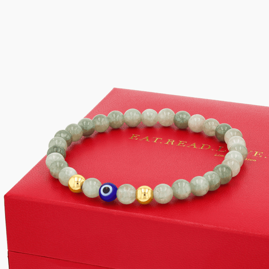 Libra Zodiac Evil Eye Protection Bracelet - Eat.Read.Love.