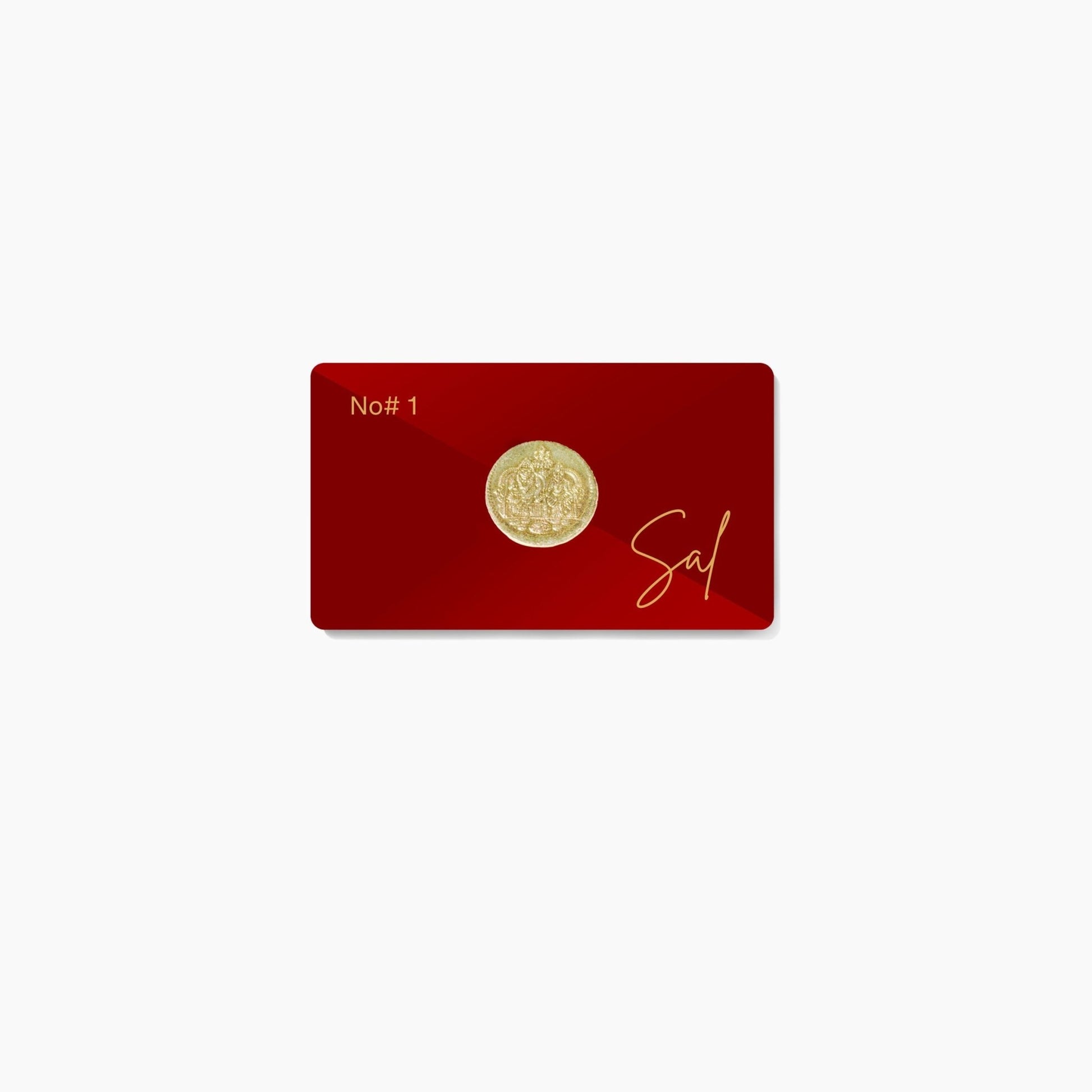 Limited Edition Lucky Lakshmi Golden Coin - Signed and Sealed By Sal - Eat.Read.Love.