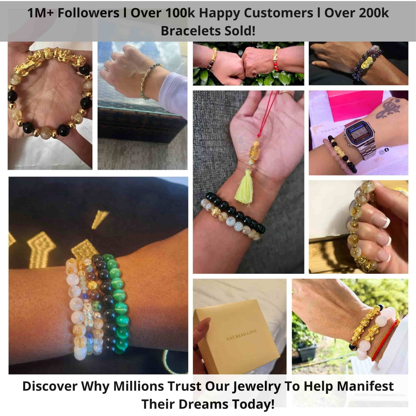 Lion's Gate 8/8 Mega Money and Romance REAL Gold Bracelet
